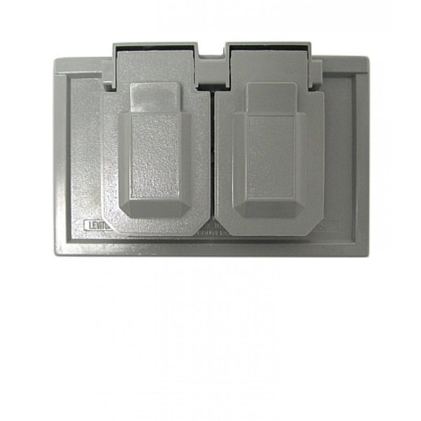 American Imaginations Electrical Box Cover, Wall Box, 2 Gang, Rectangular, Plastic AI-35036